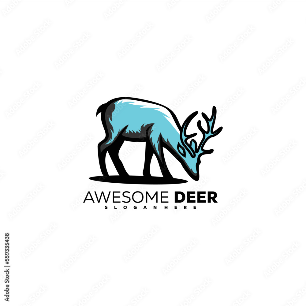 Deer design logo mascot Deer design logo mascot