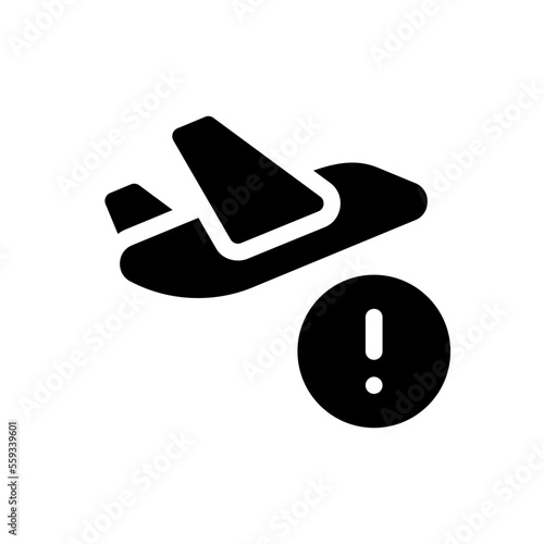 warning glyph icon