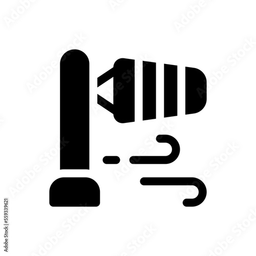 windsock glyph icon