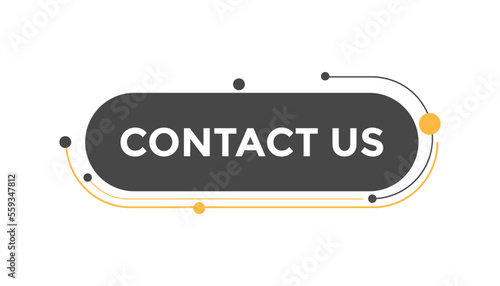 Contact us button web banner templates. Vector Illustration
