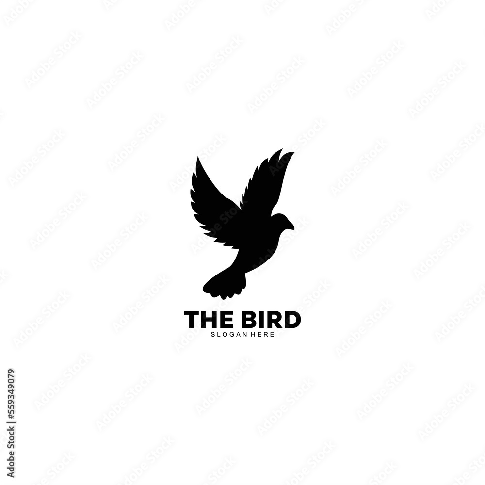 Bird design logo silhouette Bird design logo silhouette
