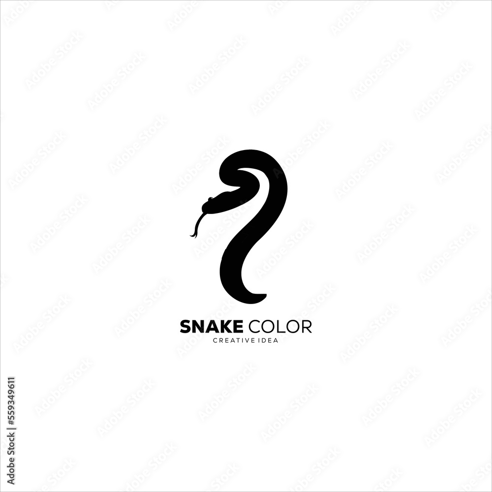 Snake design logo silhouette Snake design logo silhouette
