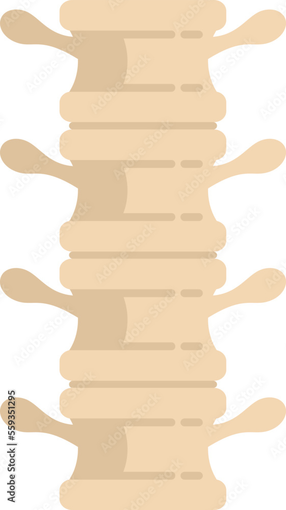 Spine pain icon flat vector. Physio massage. Doctor treatment isolated Spine pain icon flat vector. Physio massage. Doctor treatment isolated