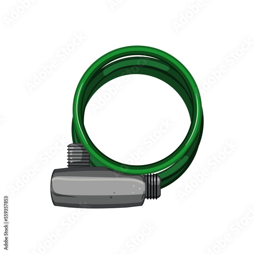cycle bicycle lock cartoon. cycle bicycle lock sign. isolated symbol vector illustration