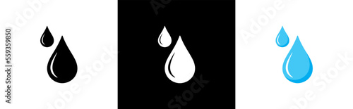 Water drop icon. water or oil drop symbol. water drop and splash sign. splash water drop, vector illustration