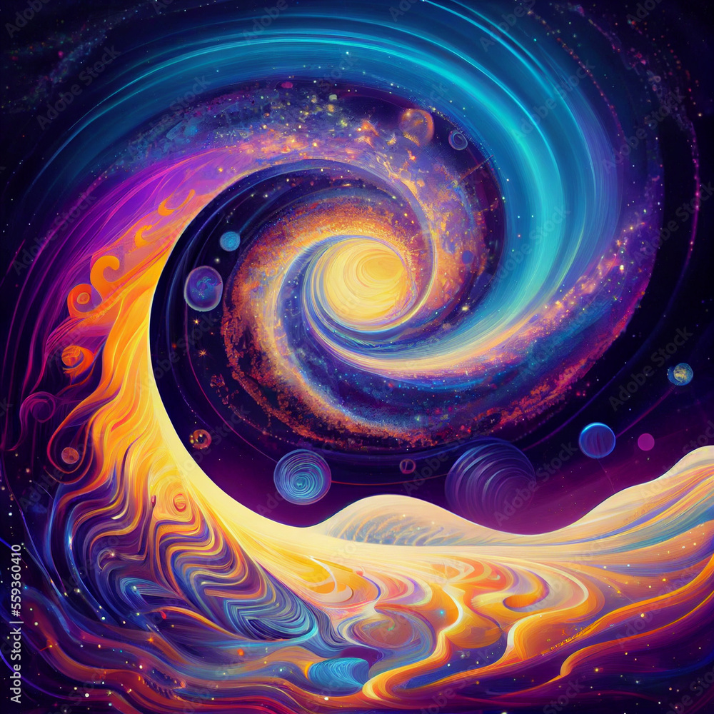 Psychic waves, health, contentment, illuminate the path ahead, spiritual enlightenment - generative ai Psychic waves, health, contentment, illuminate the path ahead, spiritual enlightenment - generative ai
