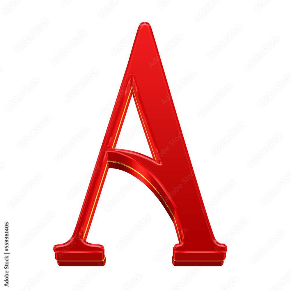 Red Gold 3D Alphabet Set Includes Font Or Letters In Uppercase And red-gold-3d-alphabet-set-includes-font-or-letters-in-uppercase-and