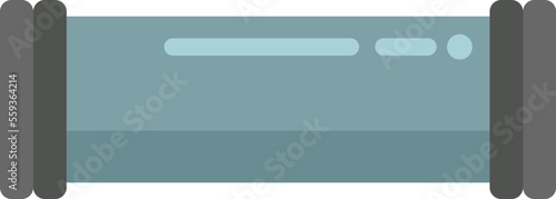 Pipe connector icon flat vector. Drain system. Faucet tap isolated