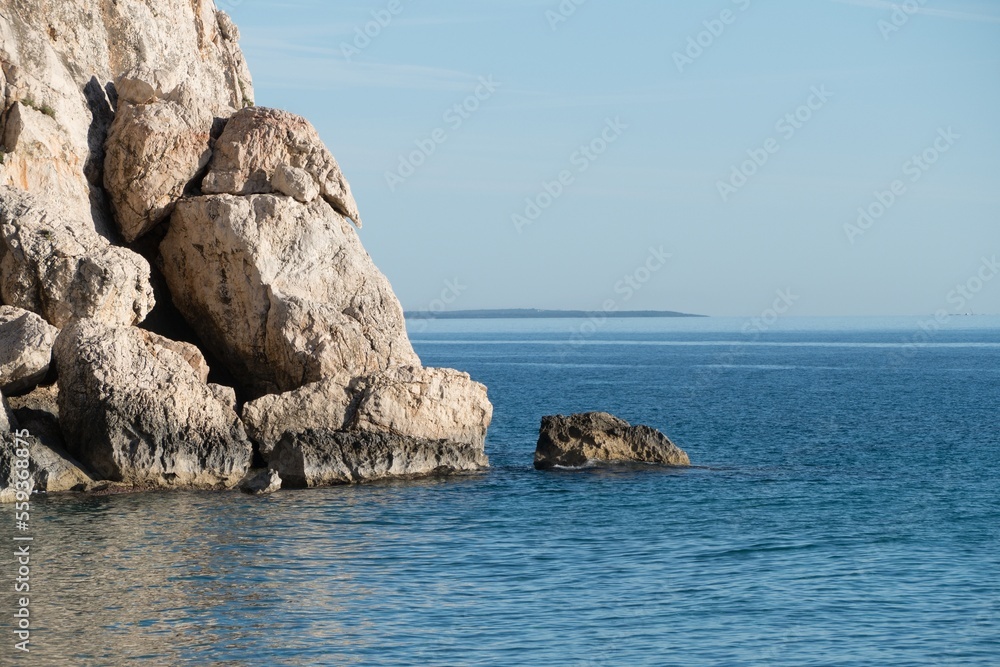 cala fuili seaside rocky bay by cala gonone in sardegna