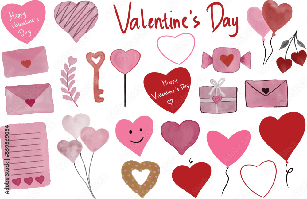 valentine's day clipart collection