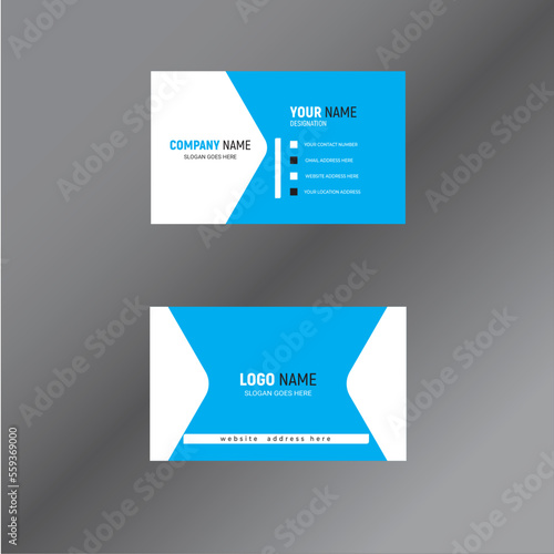 Double-sided creative business card AND template design.