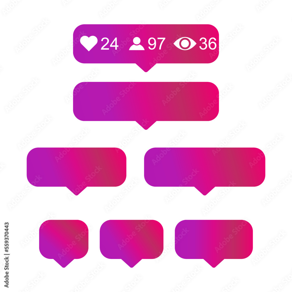 Set of Interface buttons for web design, social media icon symbol , vector illustration Set of Interface buttons for web design, social media icon symbol , vector illustration