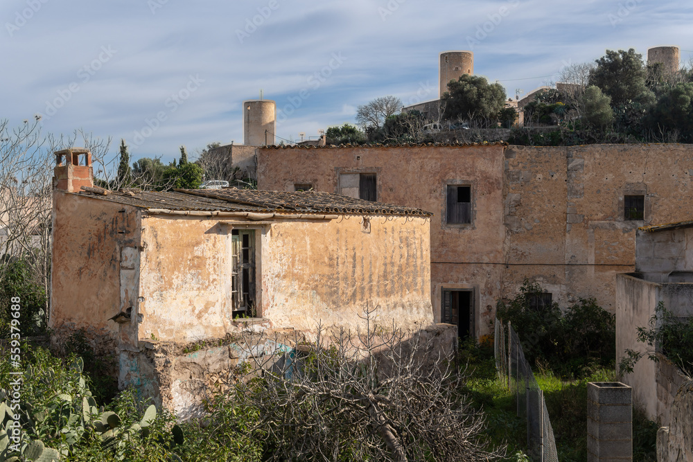 Old abandoned rural house in Mallorca