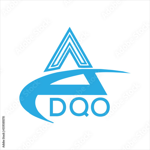 DQO letter logo. DQO blue image on white background. DQO Monogram logo design for entrepreneur and business. DQO best icon.
 photo