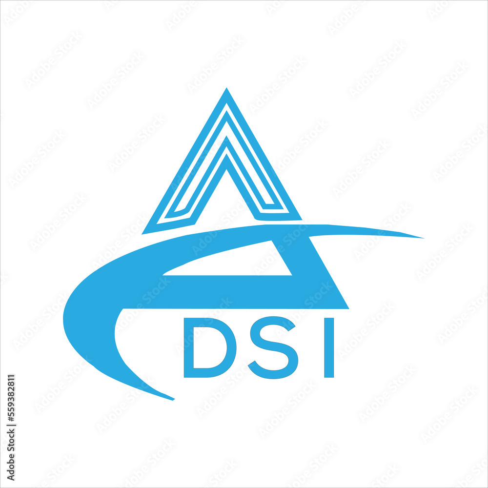 Dsi Program Icon DSI letter logo. DSI blue image on white background. DSI Monogram logo ...