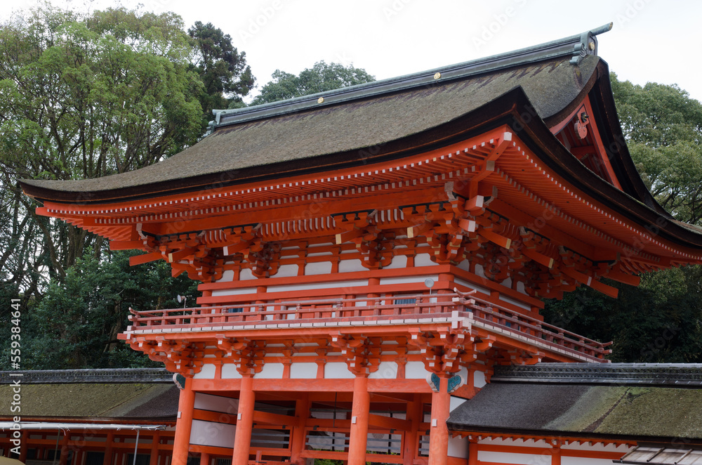 Shimogamo Shrine in the city of Kyoto. Japan. Shimogamo Shrine in the city of Kyoto. Japan.