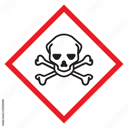 GHS Acute Toxicity Symbol vector illustration