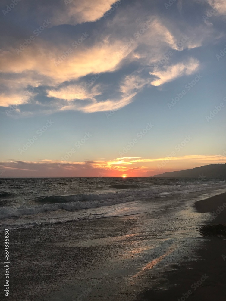 Obraz premium sunset on the beach