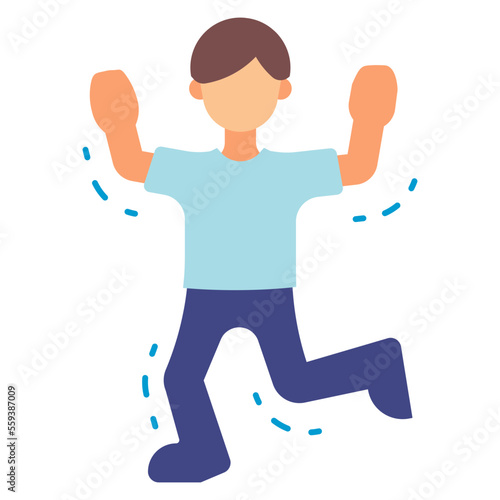 Fotografie dancing boy illustration