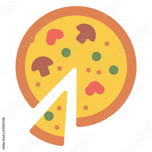 pizza food illustration