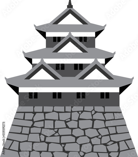日本の城　三重三階の天守・櫓