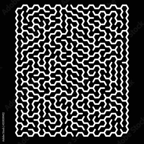 Vector maze template. Logic game for kids. Isolated ridle labyrinth.
