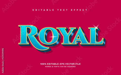 Royal editable text effect template