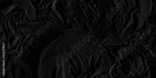 Black paper texture . Dark black wrinkled paper texture. Black crumpled paper texture . black crumpled and top view textures can be used for background of text or any contents .