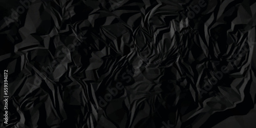 Black paper texture . Dark black pattern paper texture. Black crumpled paper texture . black crumpled and top view textures can be used for background of text or any contents .