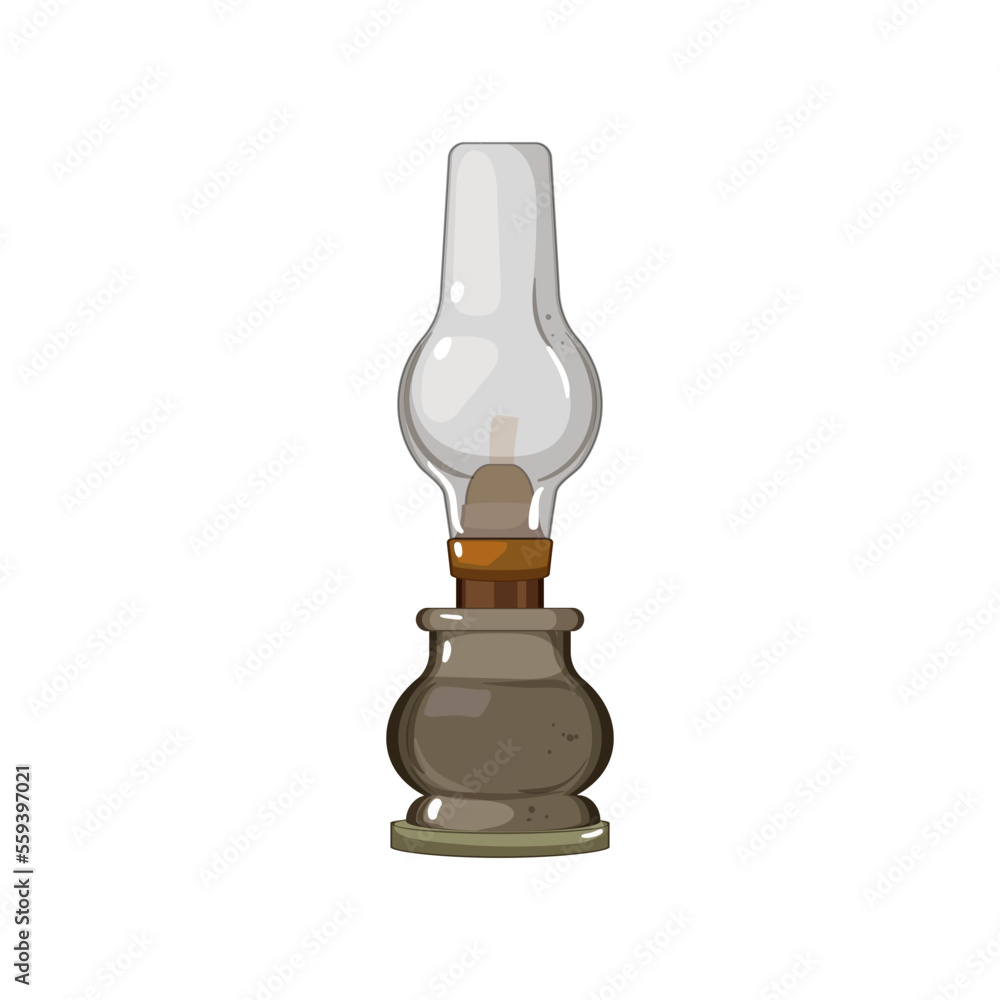 lantern kerosene lamp cartoon. lantern kerosene lamp sign. isolated symbol vector illustration
