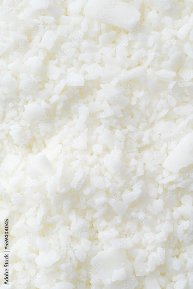 soy wax in flakes texture, closeup soy wax in flakes texture, closeup