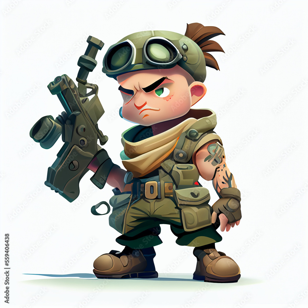 Cartoon character design with computer generated. Cartoon character design with computer generated.
