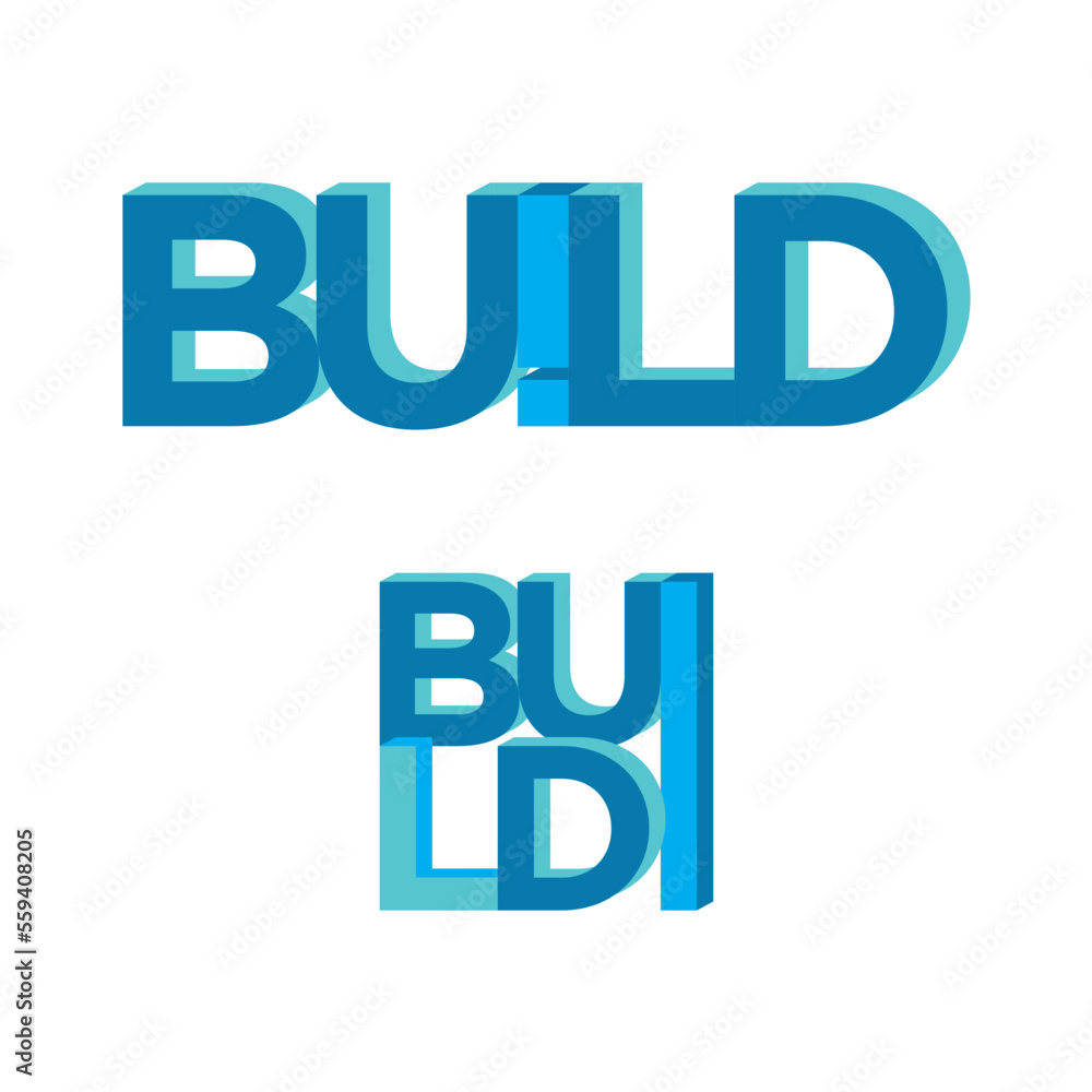 Build construction logo Build construction logo