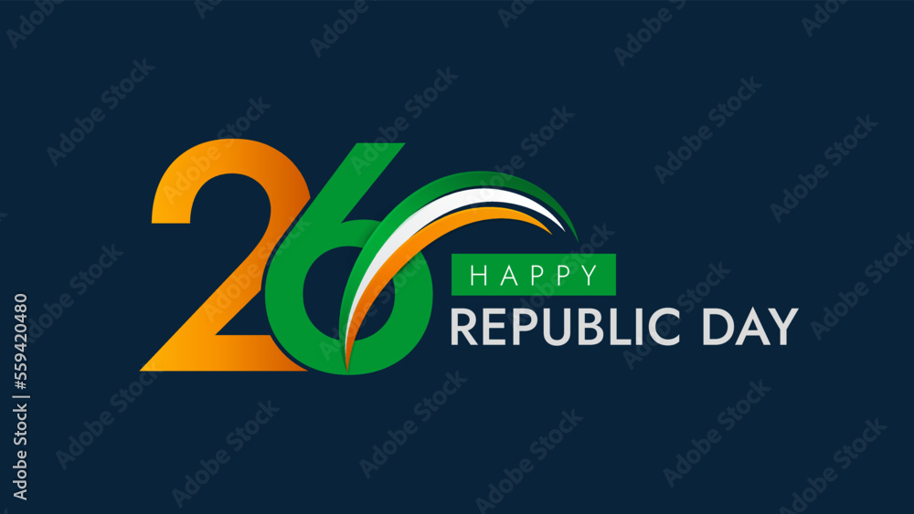 Obraz premium 26 January India Republic Day 74th Celebration Social Media Post