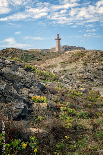 Le phare du Cap Bear à Port Vendres photo