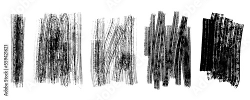 Grunge, ink scratch texture. High quality vector illustration. Isolated hand drawing sketch.