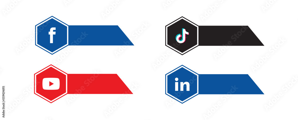 Social Media Icons. Facebook, Instagram, Twitter, Youtube logos