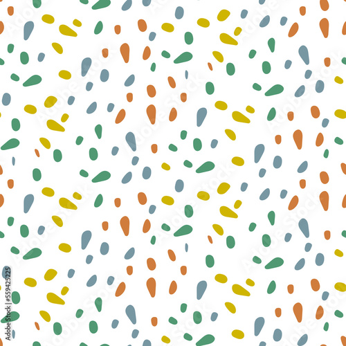Colorful Polka Dot Pattern. Skin Animal Spots abstract dotted texture