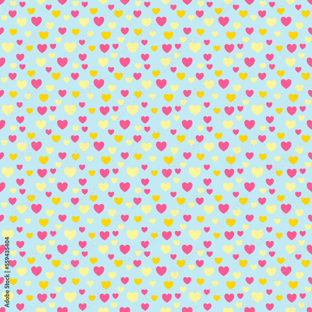 Pink heart white dots pastel green background vector seamless pattern, element for decorate valentine card, flannel tartan plain fabric textile printing, wallpaper and paper wrapping, vector seamless