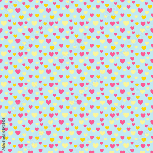 Pink heart white dots pastel green background vector seamless pattern, element for decorate valentine card, flannel tartan plain fabric textile printing, wallpaper and paper wrapping, vector seamless