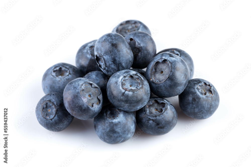 Blueberries on white background Blueberries on white background