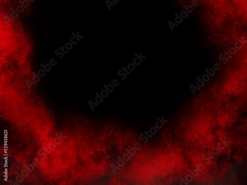 Dust and smoke glowing red on a black background. An abstract wallpaper created from a tablet, use it as a background.