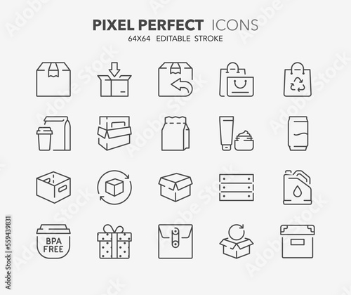 package thin line icons © Artco
