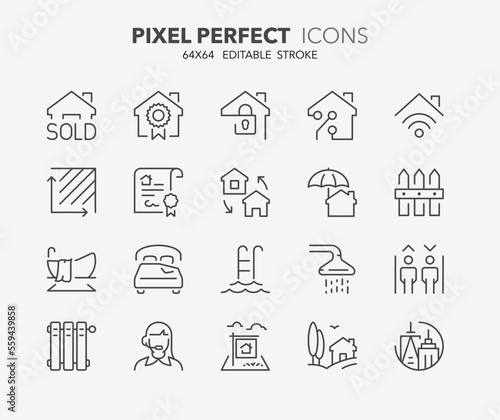 real state thin line icons 2/2