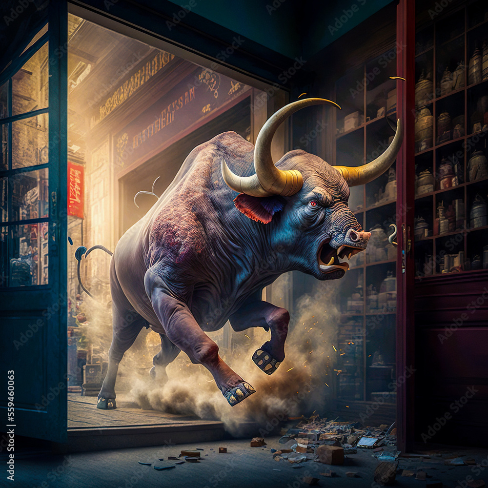 A ragging bull in a china shop