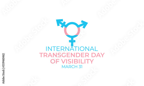 International Transgender Day of Visibility vector, World sexual health day, Third gender day, Concept of gender, Transgender Day of Visibility Poster, March 31, International Transgender Day