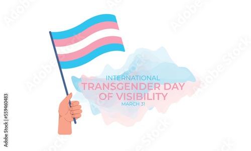 International Transgender Day of Visibility vector, World sexual health day, Third gender day, Concept of gender, Transgender Day of Visibility Poster, March 31, International Transgender Day