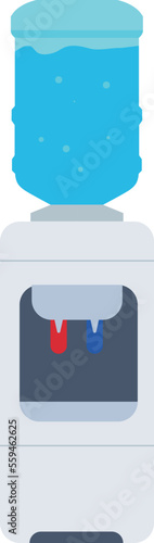 Flat icon for water cooler vector image. Work water cooler icon, flat style Pro Vector

