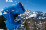 Snow Gun at Italy mountains