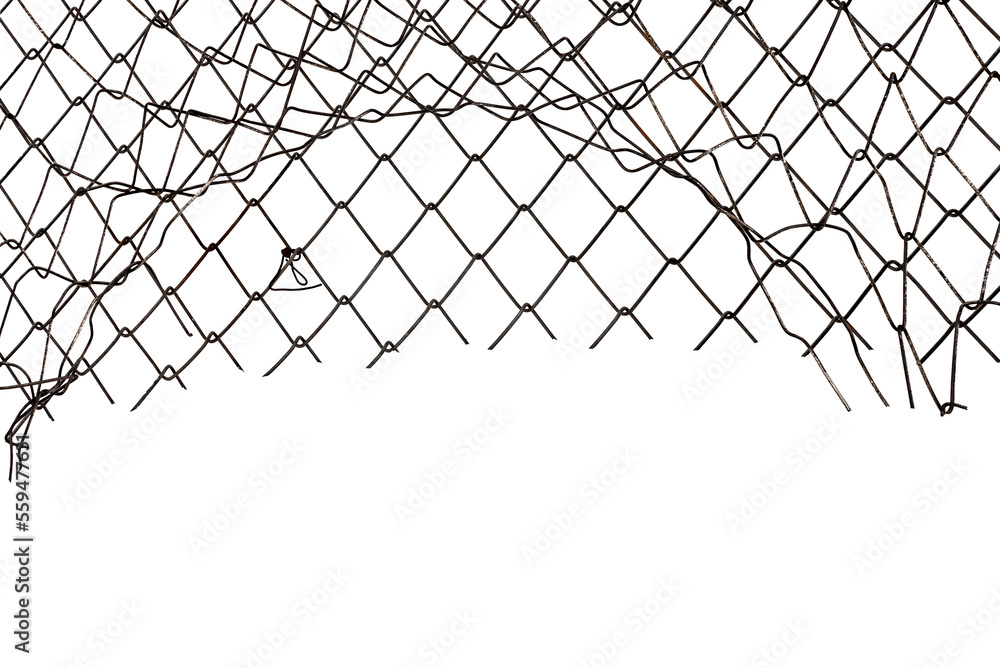 Background of metal mesh or wire on a white background Background of metal mesh or wire on a white background